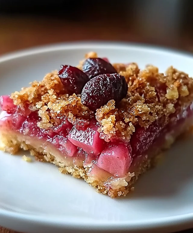 Easy Rhubarb Crunch Dessert