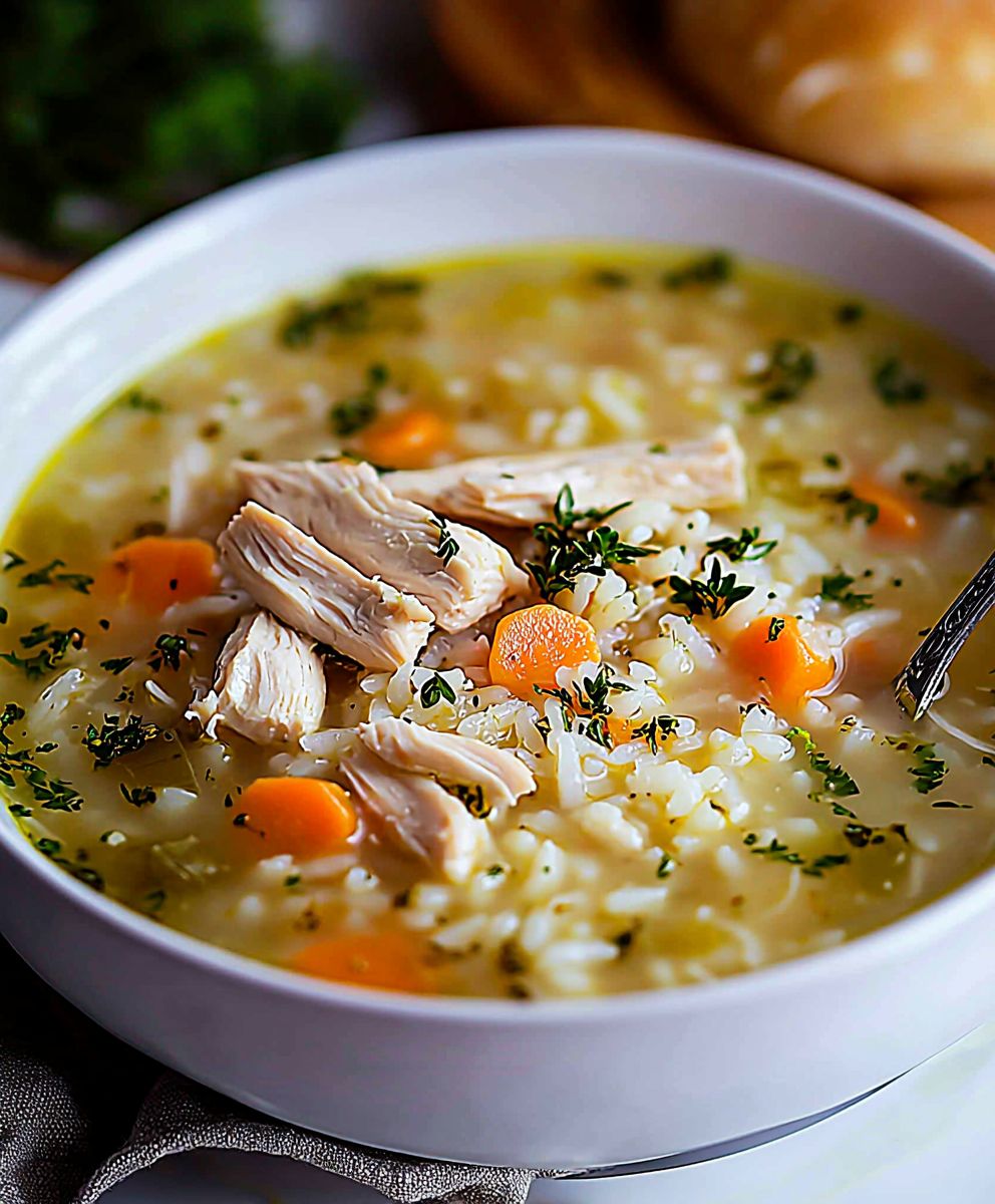 Chicken rice soup