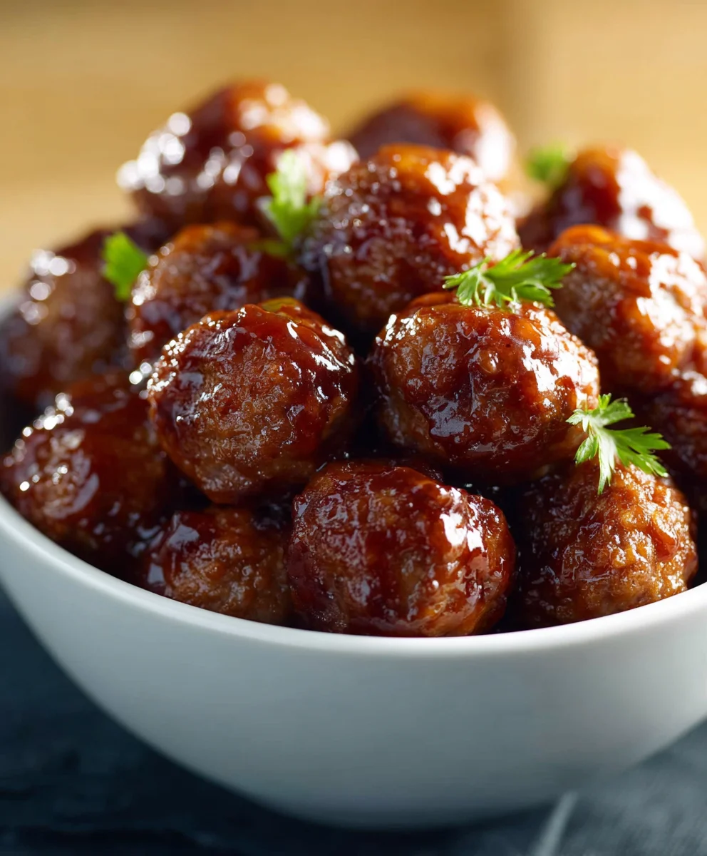 Slow Cooker Beef Meatballs Honey Garlic Delicious