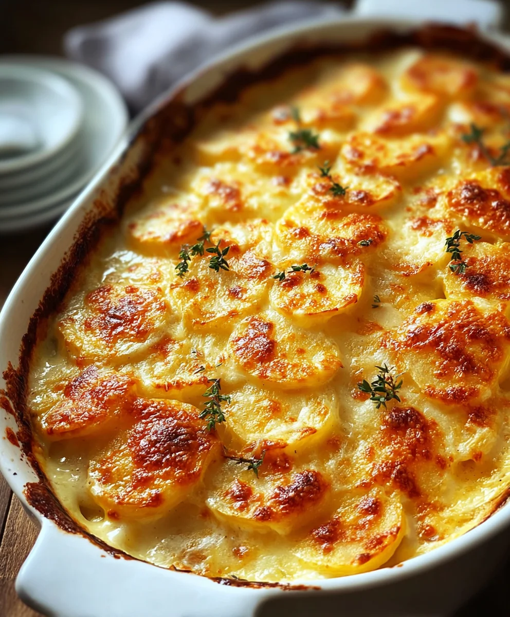 Easy Cheesy Potatoes Au Gratin Recipe