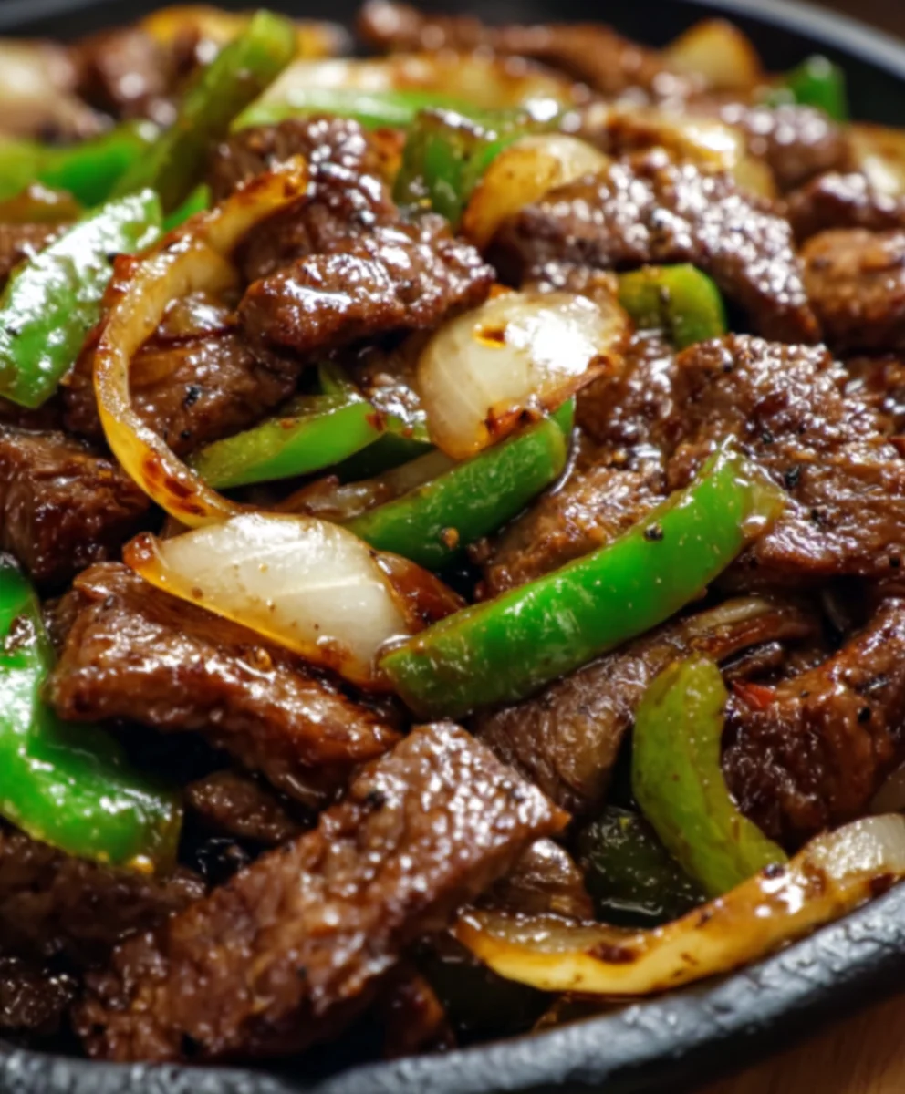 Sizzling Chinese Pepper Beef Steak - Easy Recipe
