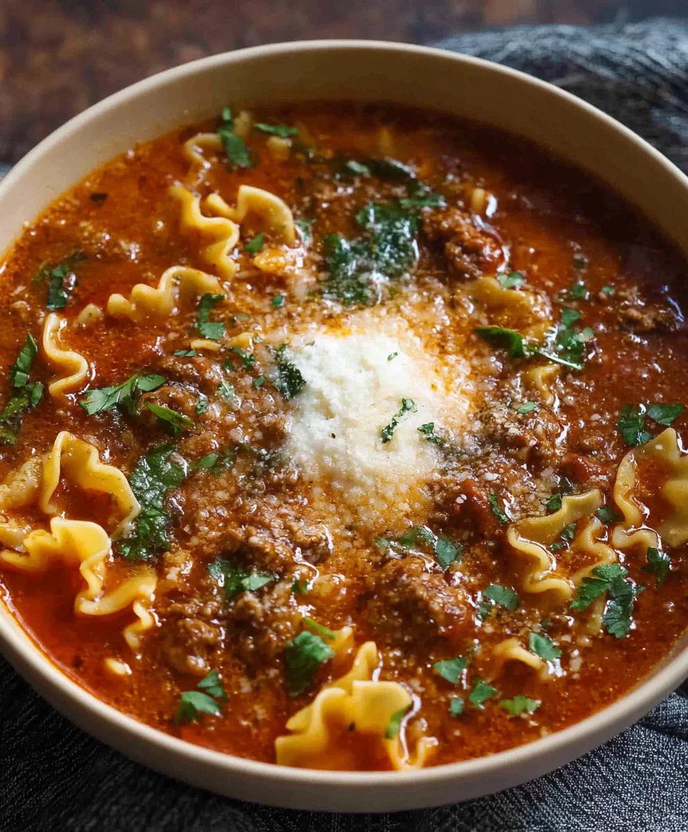 Mouthwatering One Pot Lasagna Soup Recipe - Alrightwithme