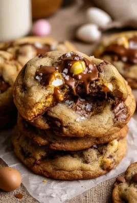 Brown Butter Cadbury Egg Cookies
