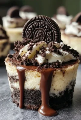 Oreo Overload Stuffed Mini Cheesecake